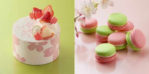 アンリ・シャルパンティエの限定「桜スイーツ」、花びら舞うショートケーキ＆香るマカロン
